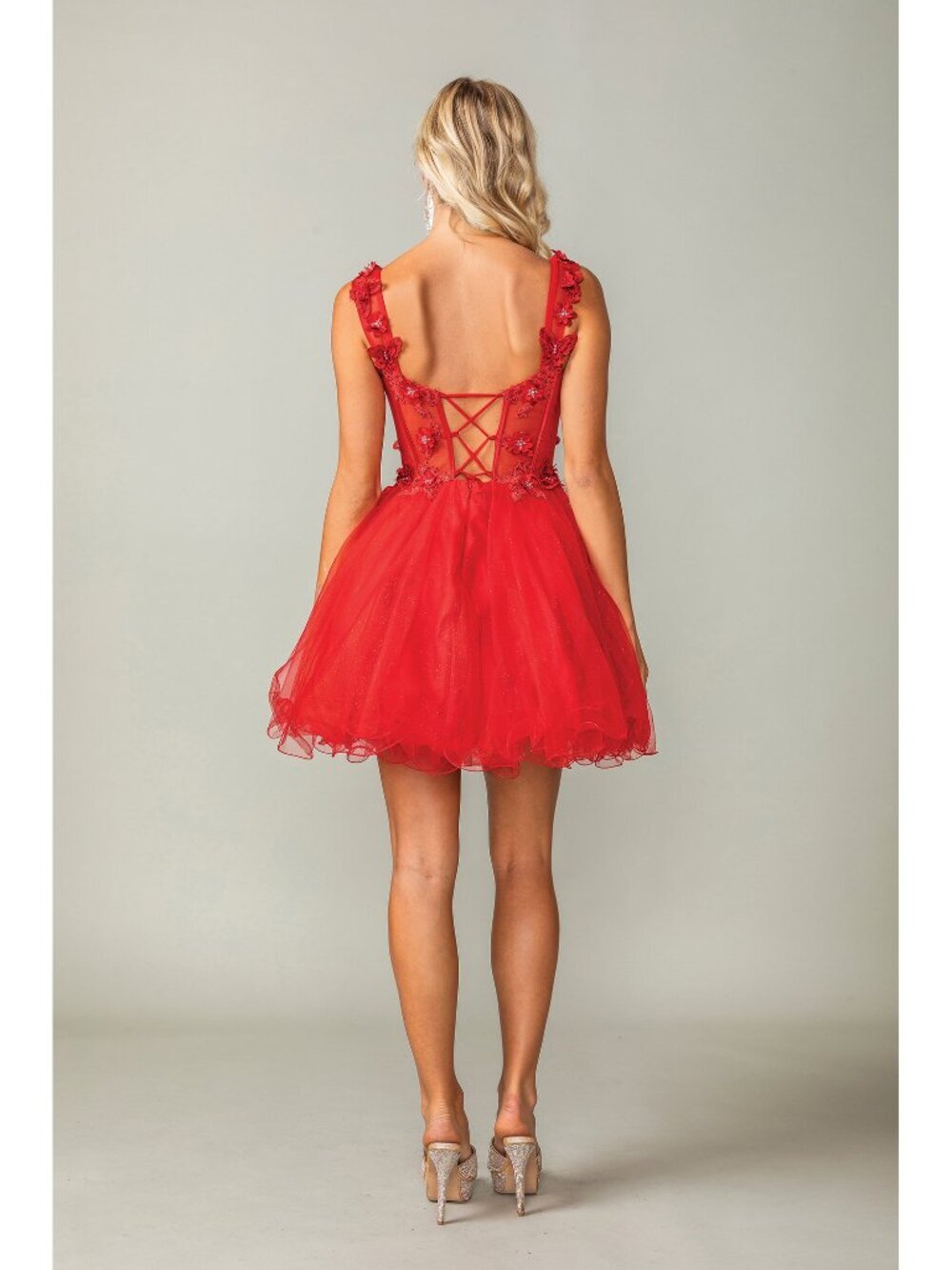 NEW RED Evening Gown Floor Length Formal Elegant Stunning 3372